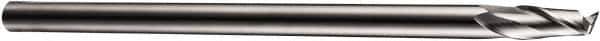 DORMER - 2 Flute Cobalt Roughing & Finishing Square End Mill - Uncoated, Straight Shank, 30° Helix, Centercutting, Regular Length - USA Tool & Supply