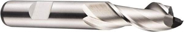 DORMER - 20mm Diam, 38mm LOC, 2 Flute Cobalt Keyway End Mill - Spiral Flute, Uncoated, 20mm Shank Diam, 104mm OAL, 40° Helix, Centercutting - USA Tool & Supply