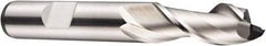 DORMER - 18mm Diam, 32mm LOC, 2 Flute Cobalt Keyway End Mill - Spiral Flute, Uncoated, 16mm Shank Diam, 92mm OAL, 40° Helix, Centercutting - USA Tool & Supply