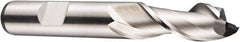 DORMER - 20mm Diam, 38mm LOC, 2 Flute Cobalt Keyway End Mill - Spiral Flute, Uncoated, 20mm Shank Diam, 104mm OAL, 40° Helix, Centercutting - USA Tool & Supply