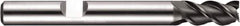 DORMER - 4 Flute Powdered Metal Roughing & Finishing Square End Mill - AlCrN Finish, Weldon Shank, 45° Helix, Centercutting, Regular Length - USA Tool & Supply