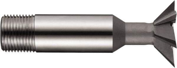 DORMER - 3/4" Diam x 0.2165" Width of Cut, 45° Included Angle, High Speed Steel Dovetail Cutter - 1/2" Shank Diam, Uncoated - USA Tool & Supply