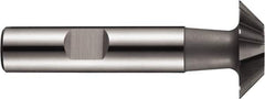 DORMER - 20mm Diam x 5mm Width of Cut, 45° Included Angle, Cobalt Dovetail Cutter - Weldon Flat, Uncoated - USA Tool & Supply