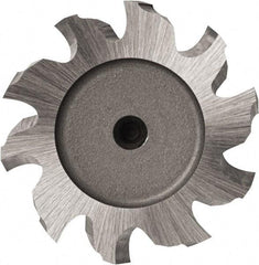 DORMER - 1-1/2" Diam x 1/4" Face Width, Cobalt, 6 Teeth, Shank Connection Woodruff Keyseat Cutter - Uncoated, 1/2" Shank, Staggered Teeth - USA Tool & Supply