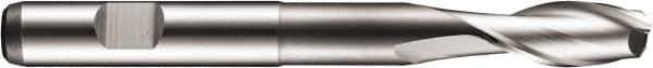 DORMER - 6mm Diam, 13mm LOC, 2 Flute Cobalt Keyway End Mill - Spiral Flute, Uncoated, 6mm Shank Diam, 68mm OAL, 30° Helix, Centercutting - USA Tool & Supply