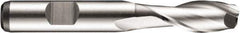 DORMER - 18mm Diam, 32mm LOC, 2 Flute Powdered Metal Keyway End Mill - Spiral Flute, Uncoated, 16mm Shank Diam, 92mm OAL, 30° Helix, Centercutting - USA Tool & Supply