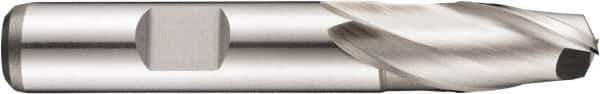 DORMER - 5/16" Diam, 11mm LOC, 2 Flute Powdered Metal Keyway End Mill - Spiral Flute, Uncoated, 10mm Shank Diam, 61mm OAL, 30° Helix, Centercutting - USA Tool & Supply