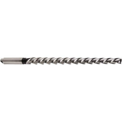 DORMER - 8mm Pin, 0.4255" Diam, 0.3113" Small End, 10mm Diam Tanged Shank, 145mm Flute, Taper Pin Reamer - USA Tool & Supply