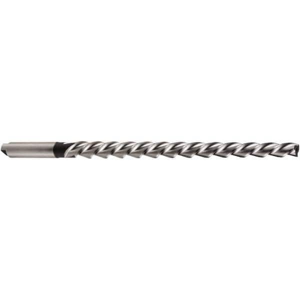 DORMER - 1.5mm Pin, 0.0843" Diam, 0.0552" Small End, 2.1mm Diam Tanged Shank, 37mm Flute, Taper Pin Reamer - USA Tool & Supply