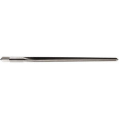 DORMER - 7mm Pin, 0.3704" Diam, 0.2719" Small End, 9mm Diam Straight Shank, 125mm Flute, Taper Pin Reamer - USA Tool & Supply
