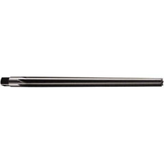 DORMER - 16mm Pin, 0.8038" Diam, 0.6225" Small End, 20.4mm Diam Straight Shank, 230mm Flute, Taper Pin Reamer - USA Tool & Supply
