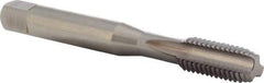 DORMER - M8x1.25 Metric Coarse 6H 3 Flute Bright Finish High Speed Steel Straight Flute Machine Tap - Bottoming, Right Hand Thread, 72mm OAL, 16mm Thread Length, Oversize - Exact Industrial Supply
