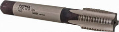 DORMER - M16x2.00 Metric Coarse 6H 4 Flute Bright Finish High Speed Steel Straight Flute Machine Tap - Taper, Right Hand Thread, 102mm OAL, 24mm Thread Length, Oversize - Exact Industrial Supply