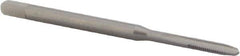 DORMER - M1.7x0.35 Metric Coarse 6H 2 Flute Bright Finish High Speed Steel Straight Flute Machine Tap - Plug, Right Hand Thread, 41mm OAL, 8mm Thread Length, Oversize - USA Tool & Supply