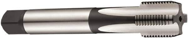 DORMER - 1/4-19" BSPP, 4 Flutes, Bottoming Chamfer, Bright Finish, Cobalt British Standard Pipe Tap - Series E282 - Exact Industrial Supply