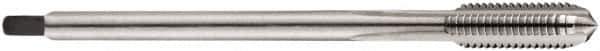 DORMER - M3x0.50 Metric Coarse 6H 3 Flute Bright Finish Cobalt Straight Flute Machine Tap - Bottoming, Right Hand Thread, 56mm OAL, 10mm Thread Length, Oversize - USA Tool & Supply