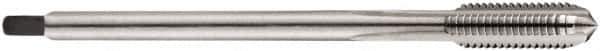 DORMER - M22x2.50 Metric Coarse 6H 4 Flute Bright Finish Cobalt Straight Flute Machine Tap - Bottoming, Right Hand Thread, 140mm OAL, 34mm Thread Length, Oversize - USA Tool & Supply