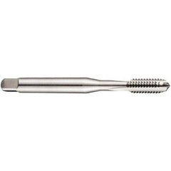 DORMER - #4-40 Bottoming RH 2B Bright Cobalt 3-Flute Straight Flute Machine Tap - Exact Industrial Supply