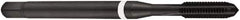 DORMER - M5x0.80 Metric Coarse 6HX 4 Flute Nitride Finish Powdered Metal Straight Flute Machine Tap - Bottoming, Right Hand Thread, 70mm OAL, 13mm Thread Length, Oversize - Exact Industrial Supply
