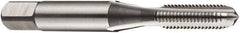 DORMER - M12x1.75 Metric Coarse 6H 4 Flute Bright Finish High Speed Steel Straight Flute Standard Hand Tap - Bottoming, Left Hand Thread, 75mm OAL, 25mm Thread Length, Oversize - Exact Industrial Supply