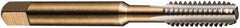 DORMER - 5/8-18 UNF 2B/3B 4 Flute Bright Finish High Speed Steel Straight Flute Standard Hand Tap - Bottoming, Right Hand Thread, 3-13/16" OAL, 0.9843" Thread Length, H3 Limit, Oversize - Exact Industrial Supply