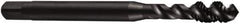 DORMER - 7/8-14 UNF 4 Flute 2B Bottoming Spiral Flute Tap - Cobalt, Oxide Finish, 118mm OAL, Right Hand Flute, Right Hand Thread, Series E033 - USA Tool & Supply