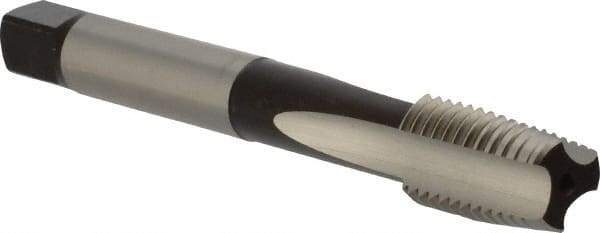 DORMER - M16x2.00 Metric Coarse 6H 3 Flute Bright Finish Cobalt Straight Flute Machine Tap - Taper, Right Hand Thread, 110mm OAL, 25mm Thread Length, Oversize - Exact Industrial Supply