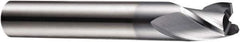 DORMER - 3.8mm Diam, 5mm LOC, 3 Flute Solid Carbide Keyway End Mill - Spiral Flute, AlCrN Finish, 6mm Shank Diam, 54mm OAL, 30° Helix, Centercutting - USA Tool & Supply