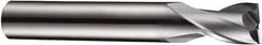 DORMER - 14mm Diam, 14mm LOC, 2 Flute Solid Carbide Keyway End Mill - Spiral Flute, AlCrN Finish, 14mm Shank Diam, 75mm OAL, 30° Helix, Centercutting - USA Tool & Supply
