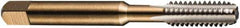 DORMER - M22x2.50 Metric Coarse 6H 4 Flute Bright Finish High Speed Steel Straight Flute Machine Tap - Bottoming, Left Hand Thread, 118mm OAL, 29mm Thread Length, Oversize - USA Tool & Supply