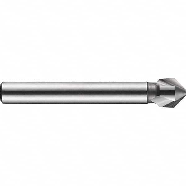 DORMER - 6mm Shank Diam, 3 Flute 90° Solid Carbide Countersink - USA Tool & Supply