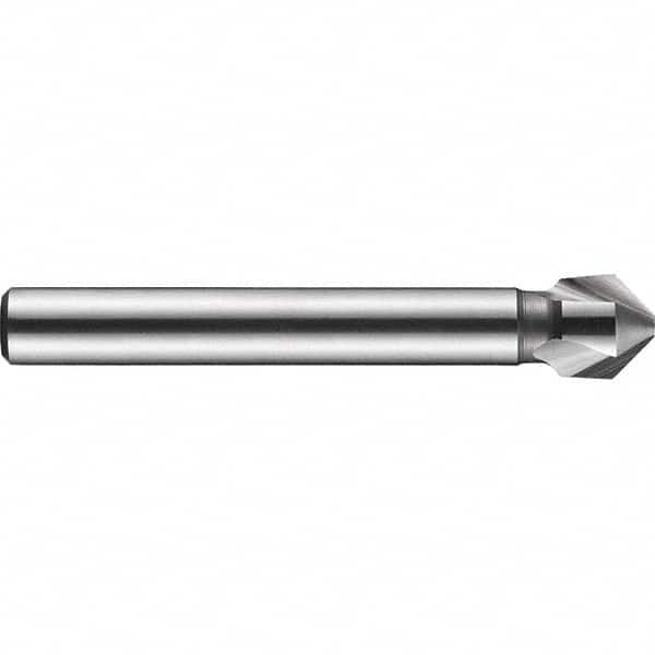 DORMER - 6mm Shank Diam, 3 Flute 90° High Speed Steel Countersink - USA Tool & Supply