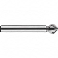 DORMER - 6mm Shank Diam, 3 Flute 90° High Speed Steel Countersink - USA Tool & Supply