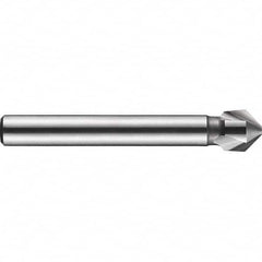 DORMER - 10mm Shank Diam, 3 Flute 90° High Speed Steel Countersink - USA Tool & Supply