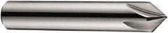 DORMER - 10mm Shank Diam, 7 Flute 90° High Speed Steel Countersink - Bright Finish, 56mm OAL, Single End, Straight Shank, Right Hand Cut - USA Tool & Supply