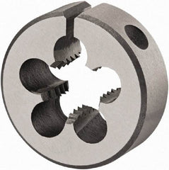 DORMER - 3/8-16 UNC Thread, 1-5/16" Outside Diam High Speed Steel Round Die - 7/16" Thick, Right Hand Thread, Series F320, Adjustable - Exact Industrial Supply