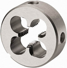 DORMER - 3/16-32 BSF Thread, High Speed Steel Round Die - 7mm Thick, Right Hand Thread, Series F150 - Exact Industrial Supply