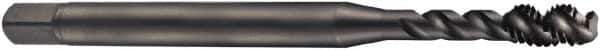 DORMER - 1-12 UNF 4 Flute 2B Bottoming Spiral Flute Tap - Cobalt, Oxide Finish, 160mm OAL, Right Hand Flute, Right Hand Thread, Series EX31 - USA Tool & Supply