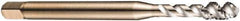 DORMER - 3/4-16 UNF 4 Flute 2B Bottoming Spiral Flute Tap - Cobalt, Bright Finish, 125mm OAL, Right Hand Flute, Right Hand Thread, Series EX30 - USA Tool & Supply