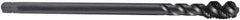 DORMER - M12x1.50 Metric Fine 3 Flute 6H Bottoming Spiral Flute Tap - Cobalt, Oxide Finish, 100mm OAL, Right Hand Flute, Right Hand Thread, Series EX11 - Exact Industrial Supply