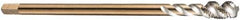 DORMER - M8x1.00 Metric Fine 3 Flute 6H Bottoming Spiral Flute Tap - Cobalt, Bright Finish, 90mm OAL, Right Hand Flute, Right Hand Thread, Series EX10 - Exact Industrial Supply