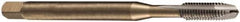 DORMER - M4x0.70 Metric Coarse, 3 Flute, Bright Finish, Cobalt Spiral Point Tap - Plug Chamfer, Right Hand Thread, 63mm OAL, 12mm Thread Length, 4.5mm Shank Diam, 6H Class of Fit, Series EP006H - Exact Industrial Supply