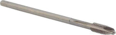 DORMER - M6x1.00 Metric Coarse 3 Flute Bright Finish Cobalt Spiral Point Extension Tap - Plug Chamfer, 89mm OAL, 6H Class of Fit, Series E606 - USA Tool & Supply