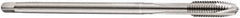 DORMER - M14x2.00 Metric Coarse 3 Flute Bright Finish Cobalt Spiral Point Extension Tap - Plug Chamfer, 127mm OAL, 6H Class of Fit, Series E606 - USA Tool & Supply