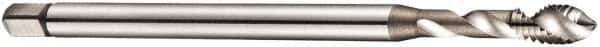 DORMER - M12x1.75 Metric Coarse 3 Flute 6H Bottoming Spiral Flute Tap - Cobalt, Bright Finish, 119mm OAL, Right Hand Flute, Right Hand Thread, Series E605 - USA Tool & Supply
