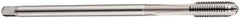 DORMER - M12x1.75 Metric Coarse 6H 3 Flute Bright Finish Cobalt Straight Flute Machine Tap - Plug, Right Hand Thread, 119mm OAL, 23mm Thread Length, Oversize - Exact Industrial Supply
