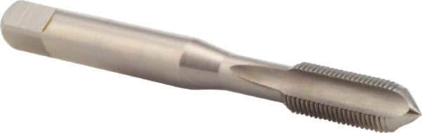 DORMER - 5/16-32 UN 2B 3 Flute Bright Finish High Speed Steel Straight Flute Machine Tap - Bottoming, Right Hand Thread, 72mm OAL, 16mm Thread Length, Oversize - USA Tool & Supply