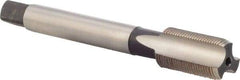 DORMER - 1/2-28 UN 2B 3 Flute Bright Finish High Speed Steel Straight Flute Machine Tap - Bottoming, Right Hand Thread, 89mm OAL, 22mm Thread Length, Oversize - Exact Industrial Supply