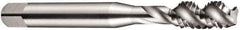 DORMER - BA8x0.43 BA 3 Flute Bottoming Spiral Flute Tap - High Speed Steel, Oxide Finish, 44.5mm OAL, Right Hand Flute, Right Hand Thread, Series E544 - Exact Industrial Supply