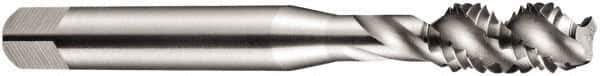 DORMER - BA8x0.43 BA 3 Flute Bottoming Spiral Flute Tap - High Speed Steel, Oxide Finish, 44.5mm OAL, Right Hand Flute, Right Hand Thread, Series E544 - Exact Industrial Supply